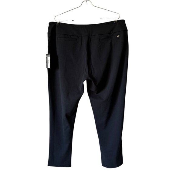 Tail Golf Athletic Pants New Pull On Side Trim UPF+50 Pockets 28" Inseam Black - Picture 2 of 16